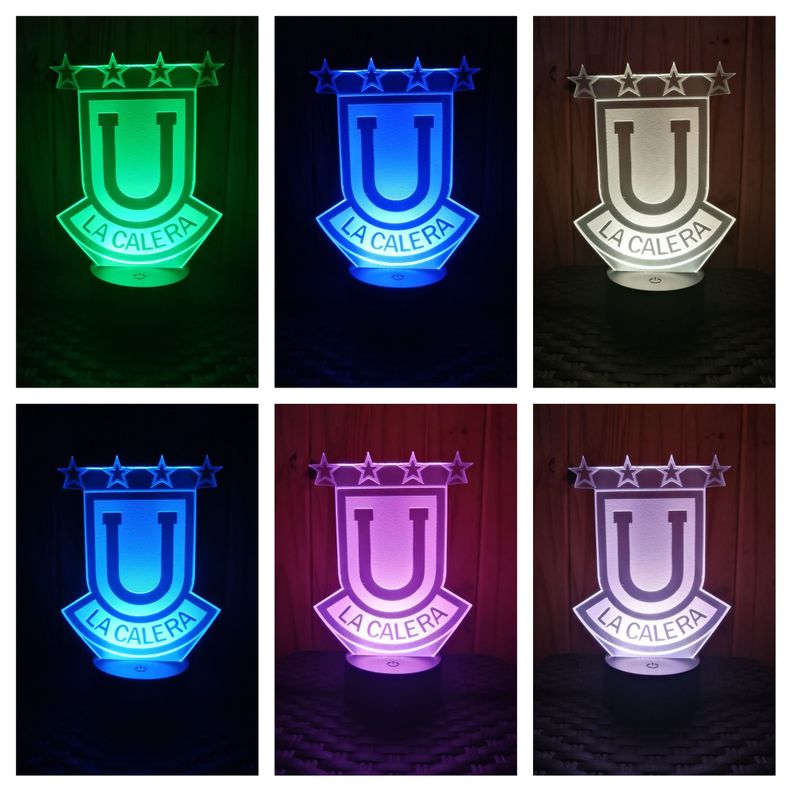 Lámpara ilusión 3D De Unión La Calera 7 Colores Led-1