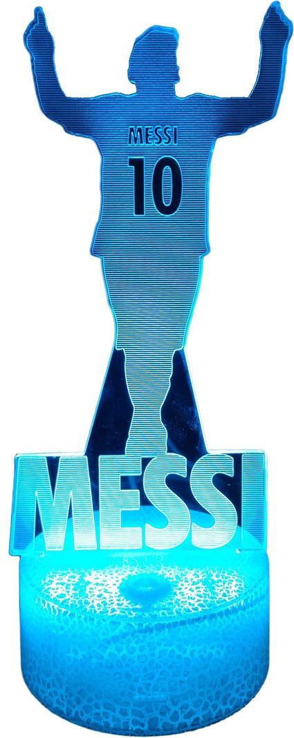 Lámapara ilusion 3D Lionel Messi 7 Colores Led-0