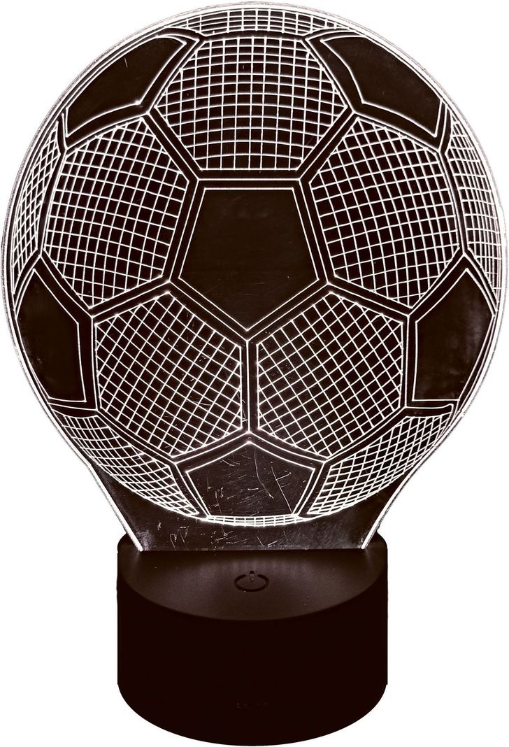 Lámpara ilusión 3D De Pelota De Futbol 7 Colores Led Integrados-0