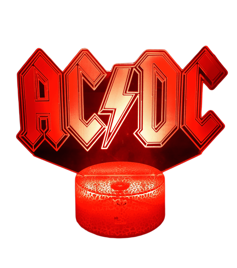 Lámpara ilusión 3D ACDC 7 Colores Led-0