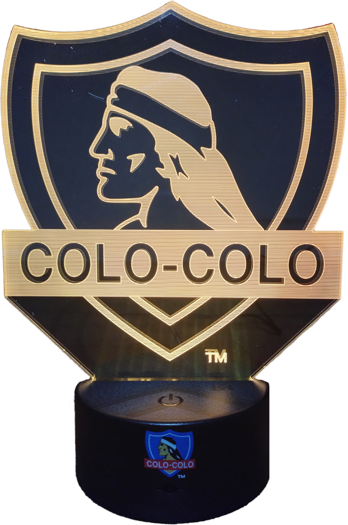 Lámpara ilusión 3D Equipo Colo-Colo 7 Colores Led ColoColo-0