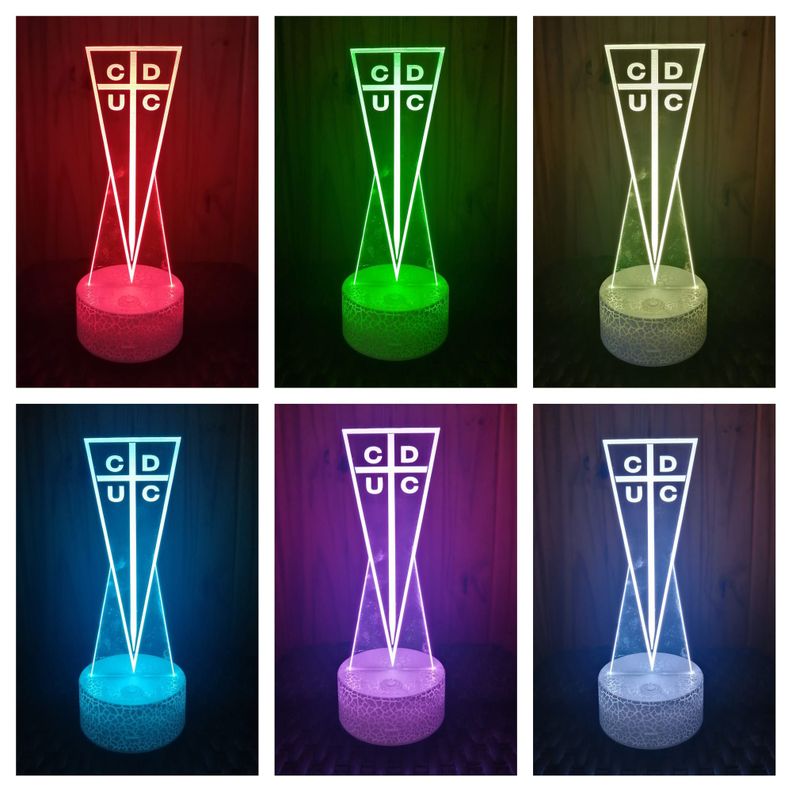Lámpara ilusión 3D UC 7 Colores Led Católica -1