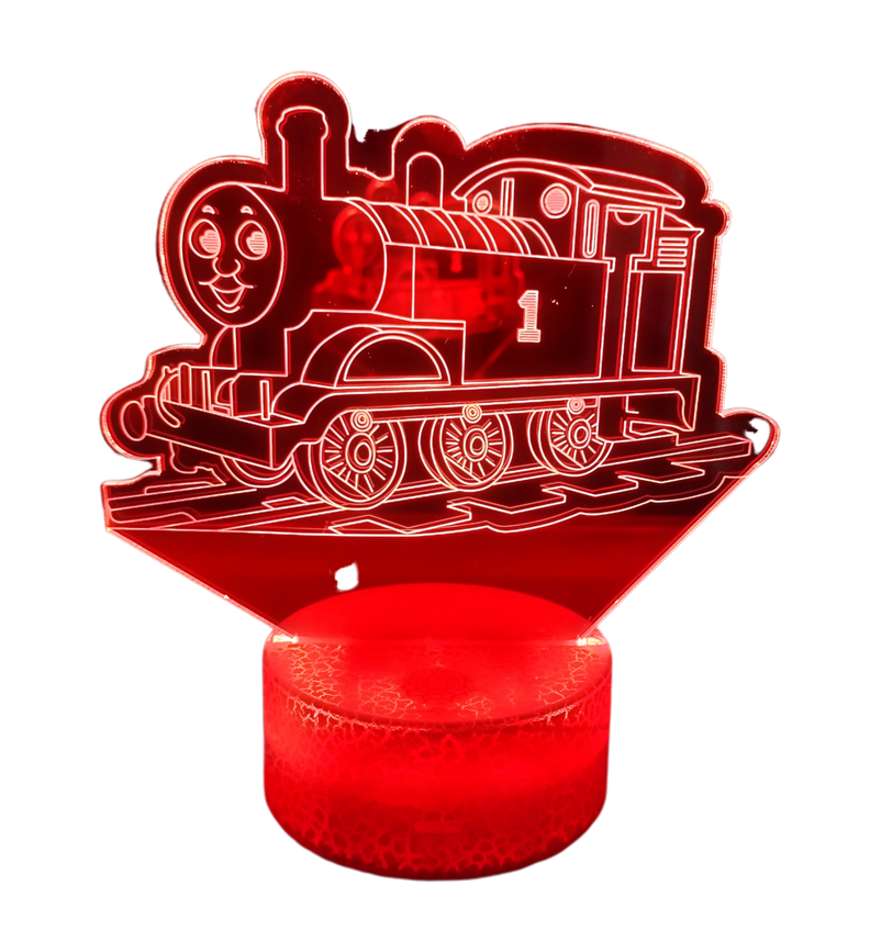 Lámpara ilusión 3D De Trencito Thomas 7 Colores Led-0