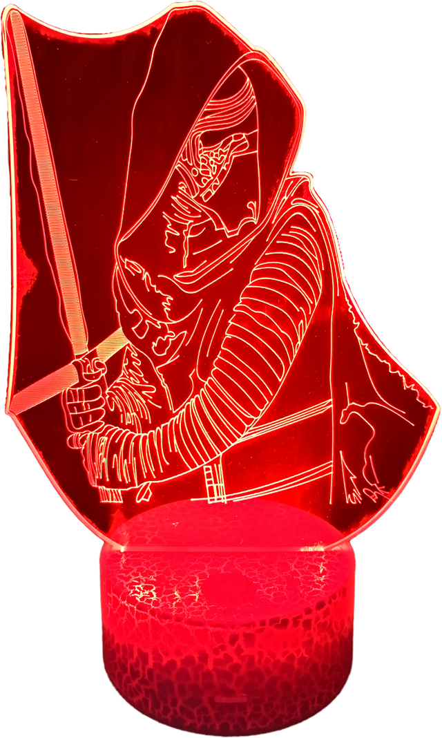 Lámpara ilusión Kylo Ren 7 Colores Led-0