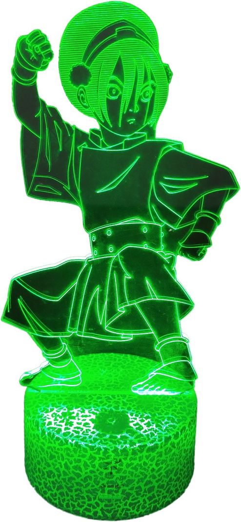 Lámpara ilusión 3D De Toph Avatar 7 Colores Led Integrados-0