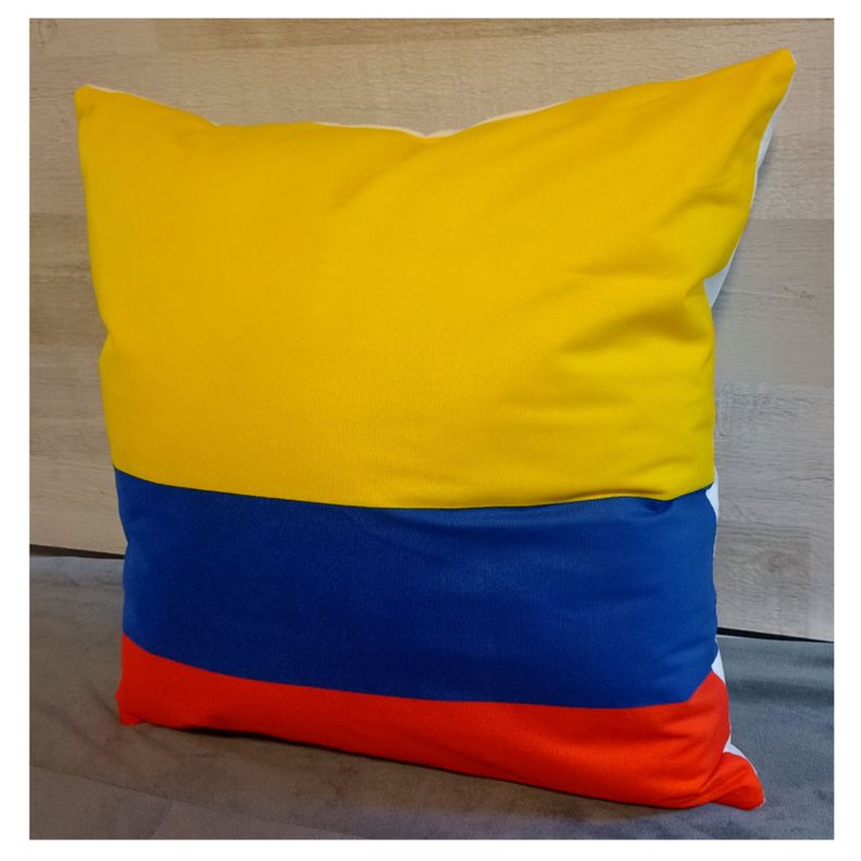 Cojín Felpa 45x45 cm De La Bandera De Colombia Extra Suave -2