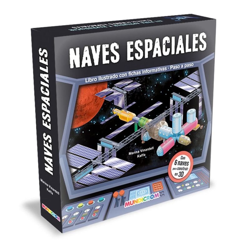NAVES ESPACIALES... KIT DE CONSTRUCCIÓN + LIBRO-0