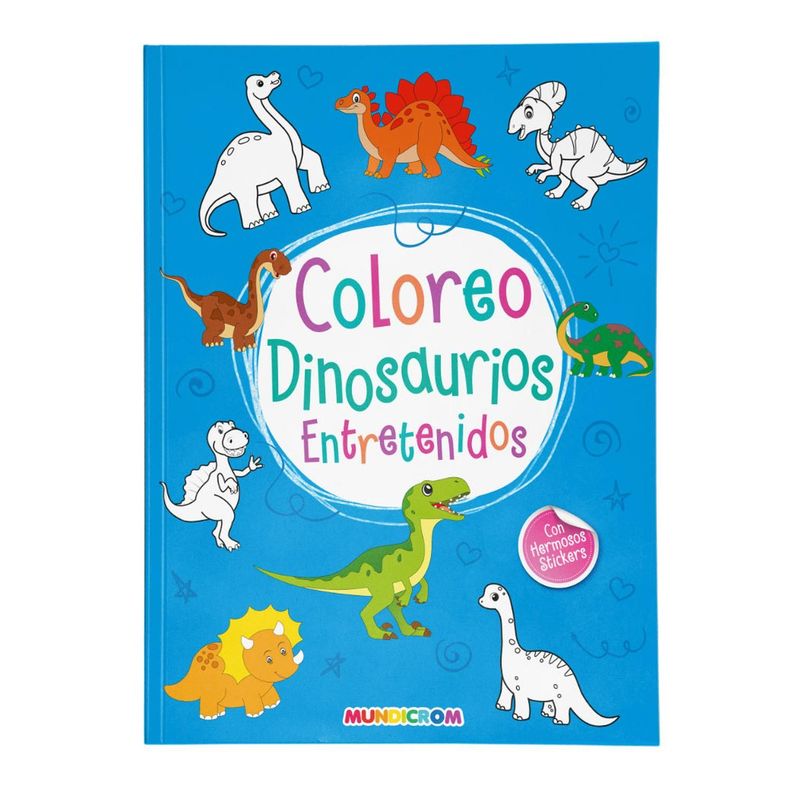 COLOREO DINOSAURIO ENTRETENIDOS... NEÓN-0