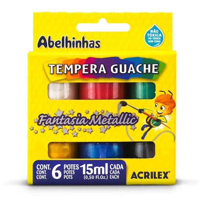 TEMPERA ESTUCHE 6 COLORES METÁLICA-0