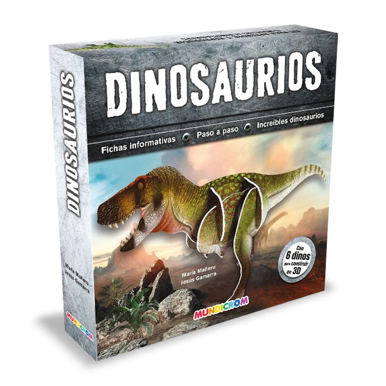 DINOSAURIOS... KIT DE CONSTRUCCIÓN + LIBRO-0