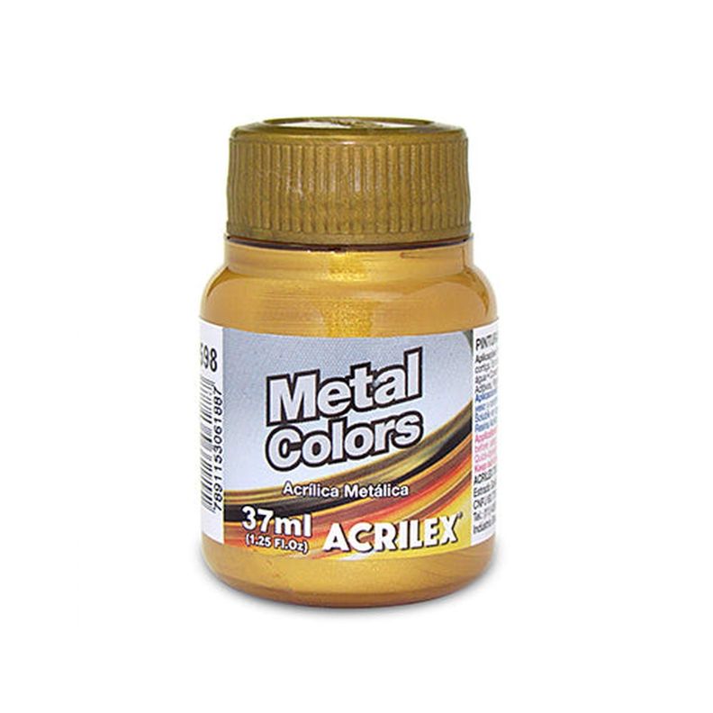 PINTURA ACRILÍCA METAL COLORS 37 ML Metal 3640 Dorado Solar 598-0