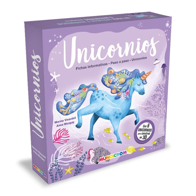 UNICORNIOS... KIT DE CONSTRUCCIÓN + LIBRO-0