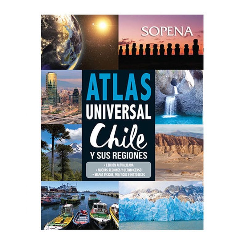 ATLAS UNIVERSAL CHILE Y SUS REGIONES Blanco