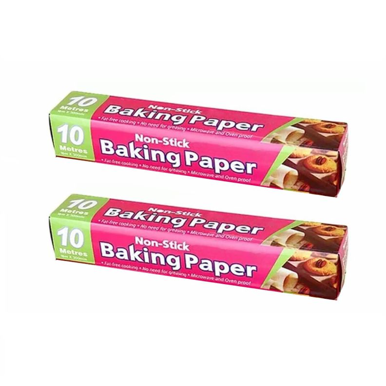 2 Rollos De Papel Mantequilla / Papel Horneo 10 Metros Reposteria Cocina-0