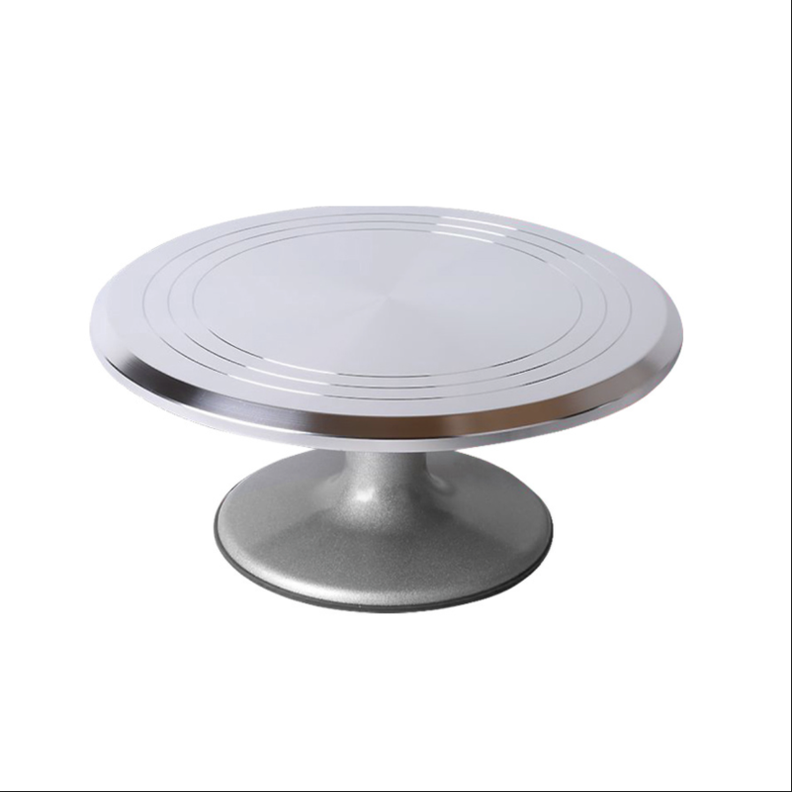 Plato Base Giratoria Metálica Profesional 30 Cm Decoración Torta-3