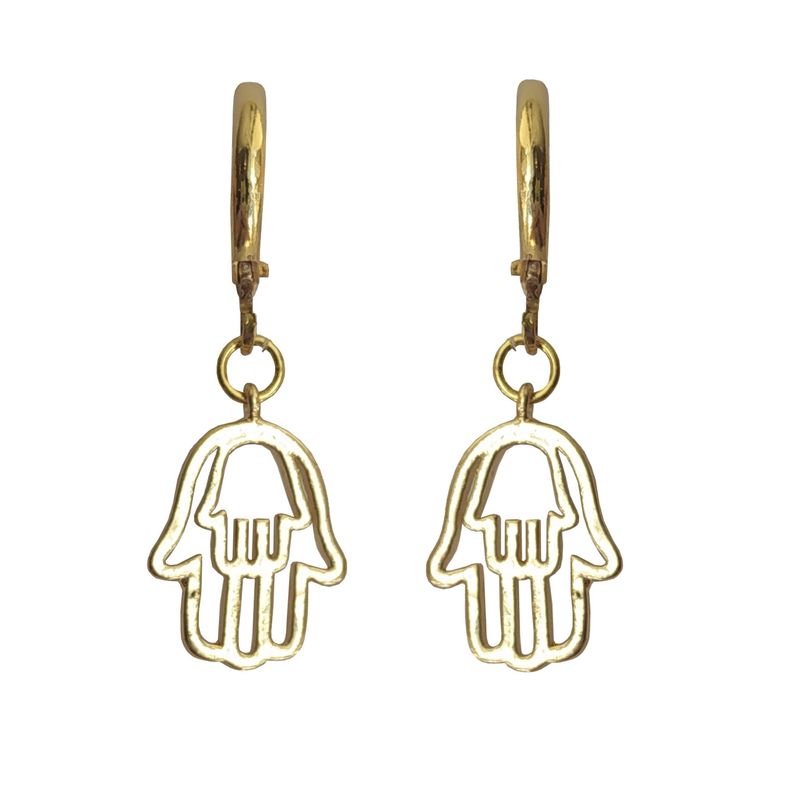 Aros Argollas Basic Hamsa-0