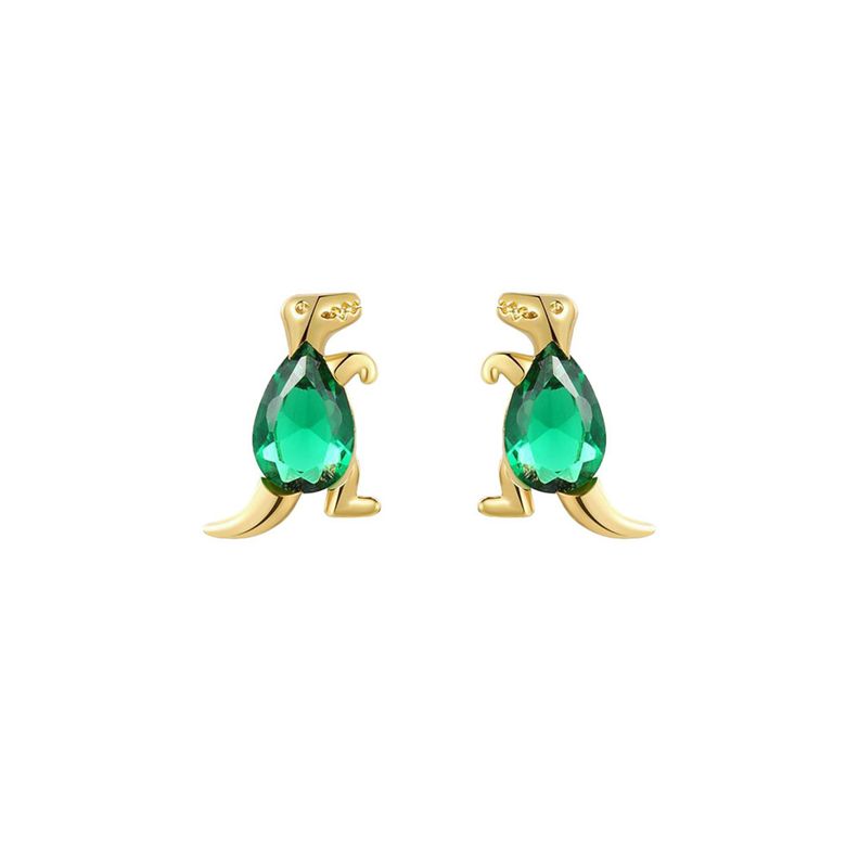 Aros Mini Dino T-rex Verde-0