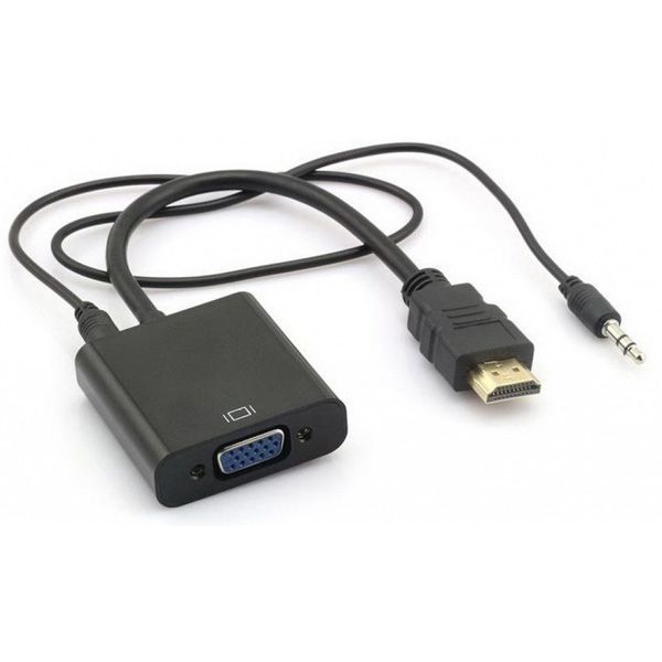 ADAPTADOR HDMI A VGA NEGRO TECHCENTER