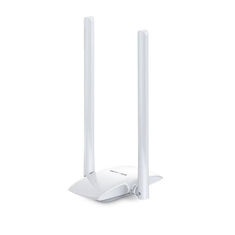 ADAPTADOR WIFI USB MERCUSYS 300MBPS DOBLE ANTENA 5dBI MW300UH Blanco