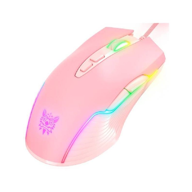 Mouse Gamer Onikuma CW905 6400 DPI Rosa-1