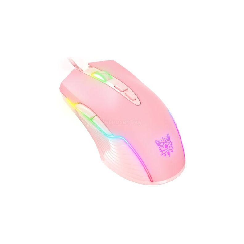 Mouse Gamer Onikuma CW905 6400 DPI Rosa-2
