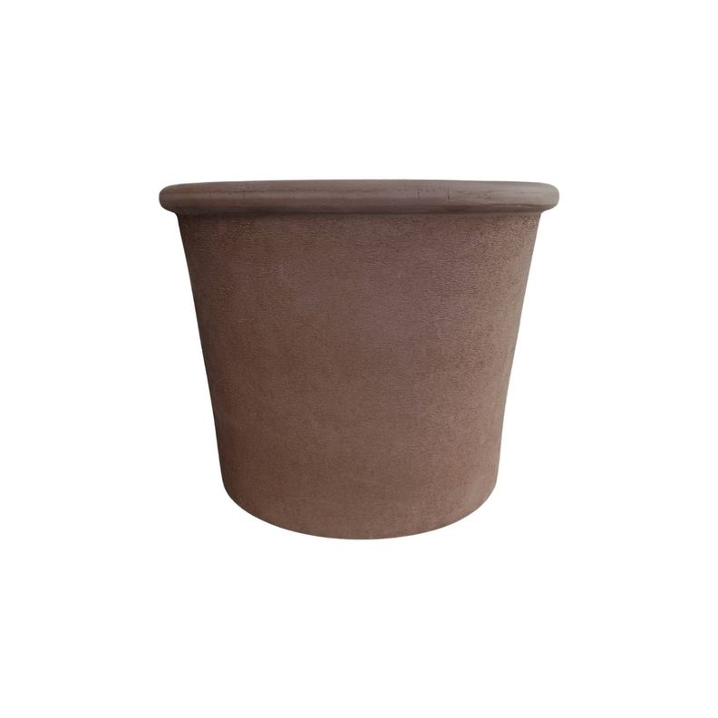 Maceta Primitivo Cilindrica 33cm Grafito Deroma