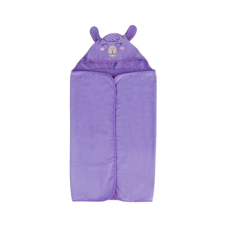 Toalla Capucha De Algodón Bordado Llama - 75 x 100cm - 300 g/m² - Teka-0