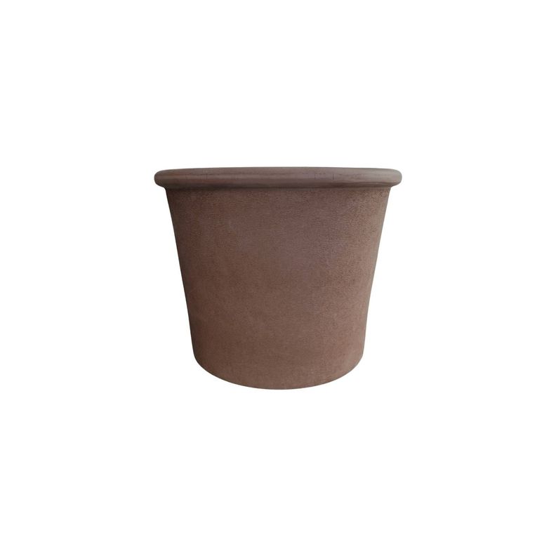 Maceta Primitivo Cilindrica 28cm Grafito Deroma