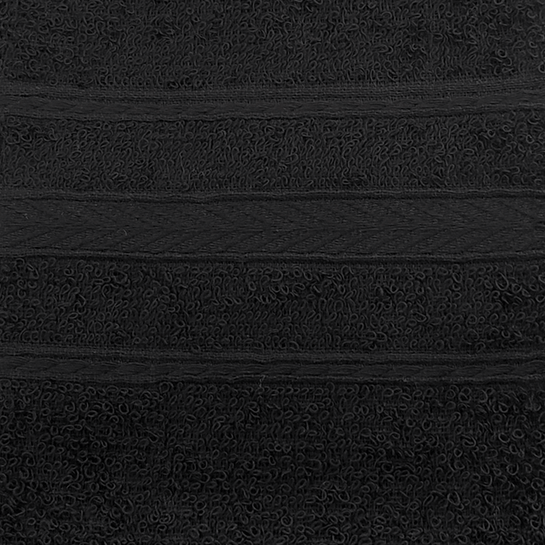 Set 3 toallas de Rostro Escala Negro Teka-2
