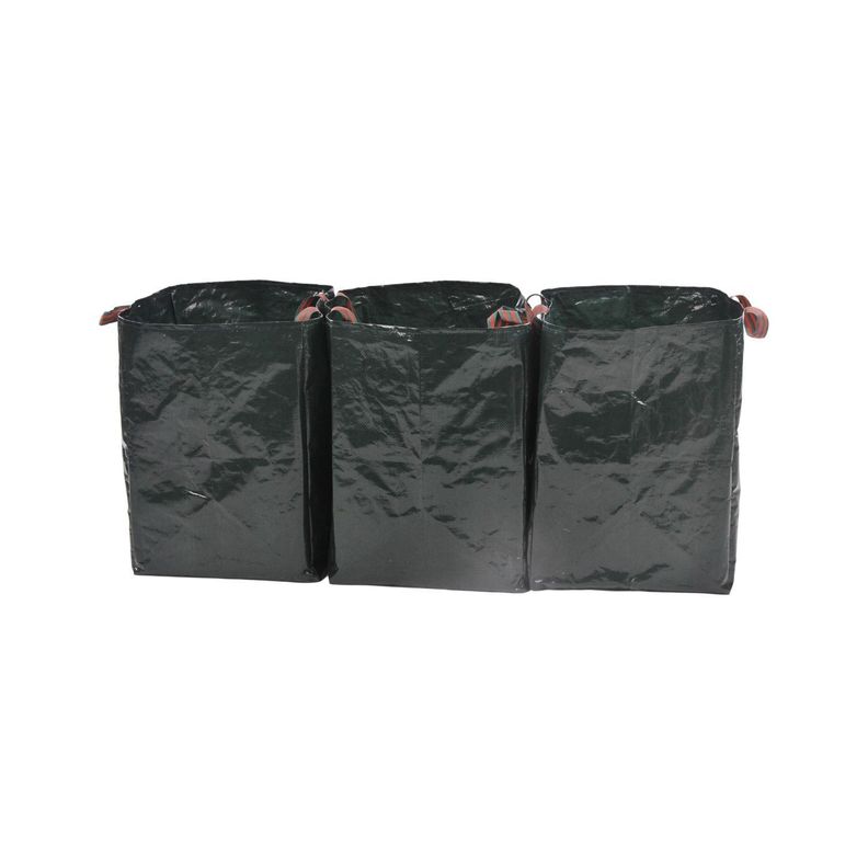 Set 3 Bolsas de Reciclaje Verde 157L