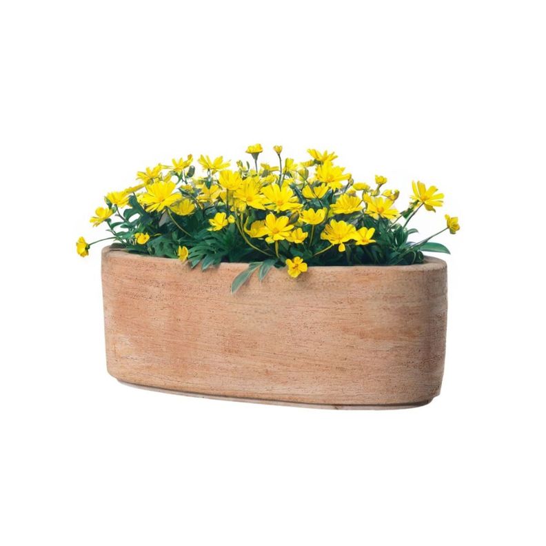 Jardinera Luna, 33cm, ovalada, terracota