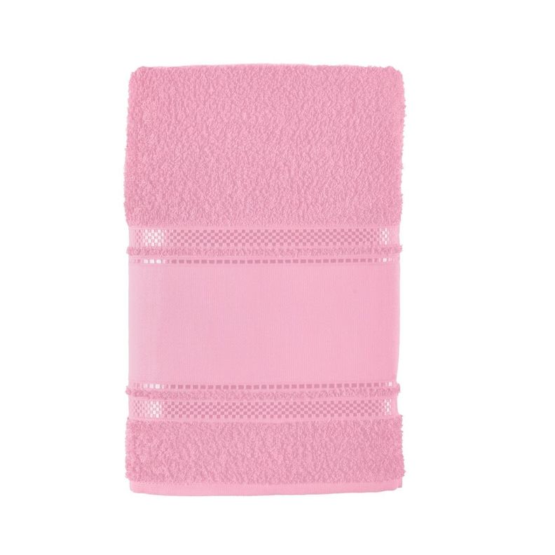 Toalla de Rostro para Pintar Rosa Baby - 100% Algodon - 360g/m2 - Teka Rosado
