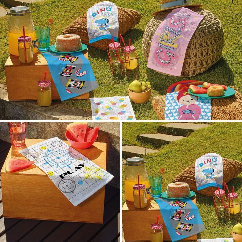 Pack 3 Toallas de Mano Preescolar DINO CANDY-1
