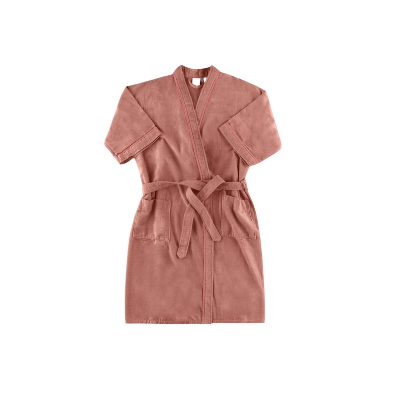 Bata Venus Rosa Malba Terciopelo S - 300g/m² - 100% Algodón-0