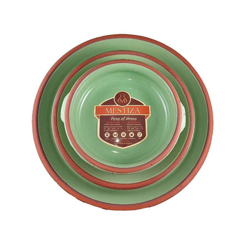 Set de Platos y Cazuelas Mestiza Menta Miel-2