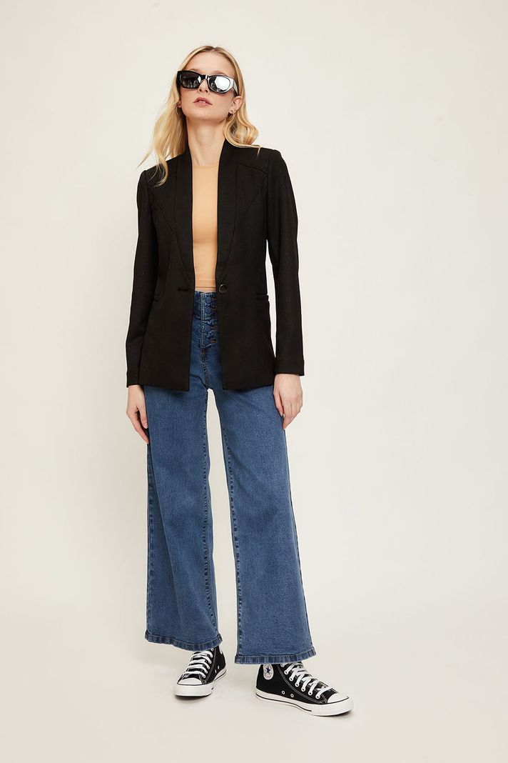Blazer Liso Negro iO 16020224004102-0