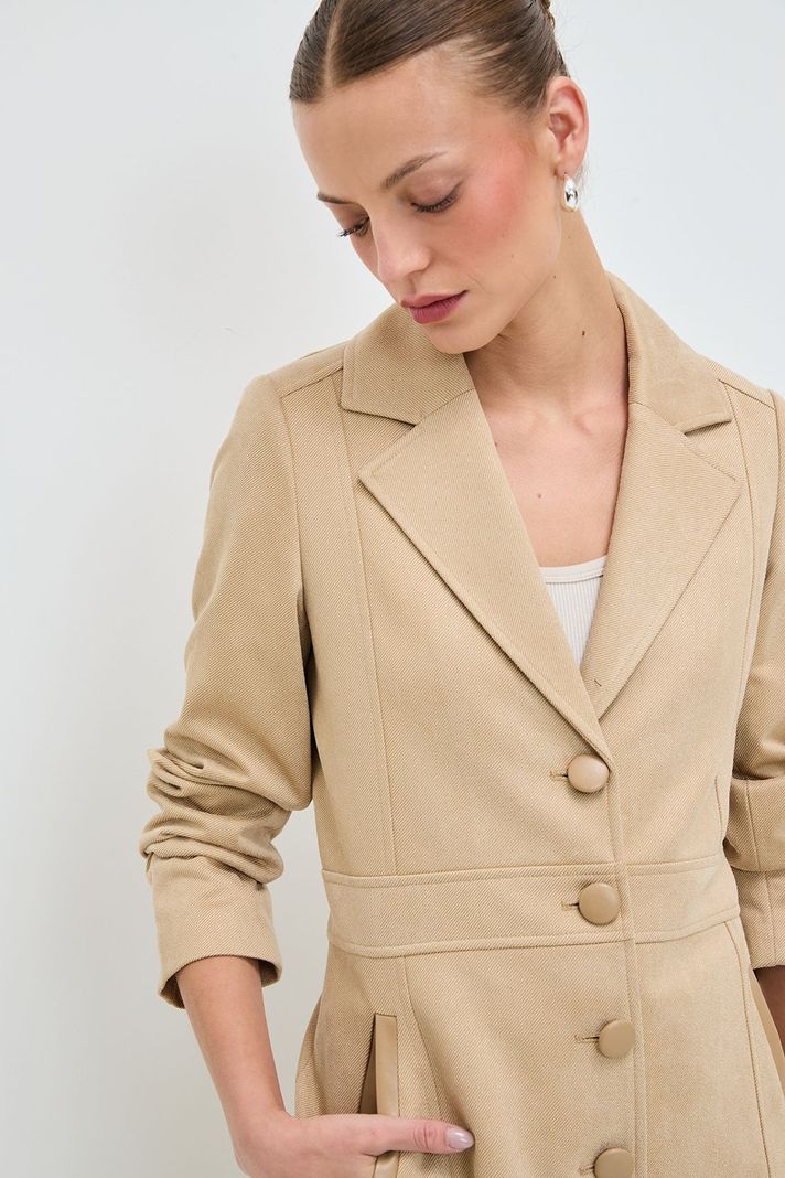 Chaqueton Liso Beige 17204125003106-0