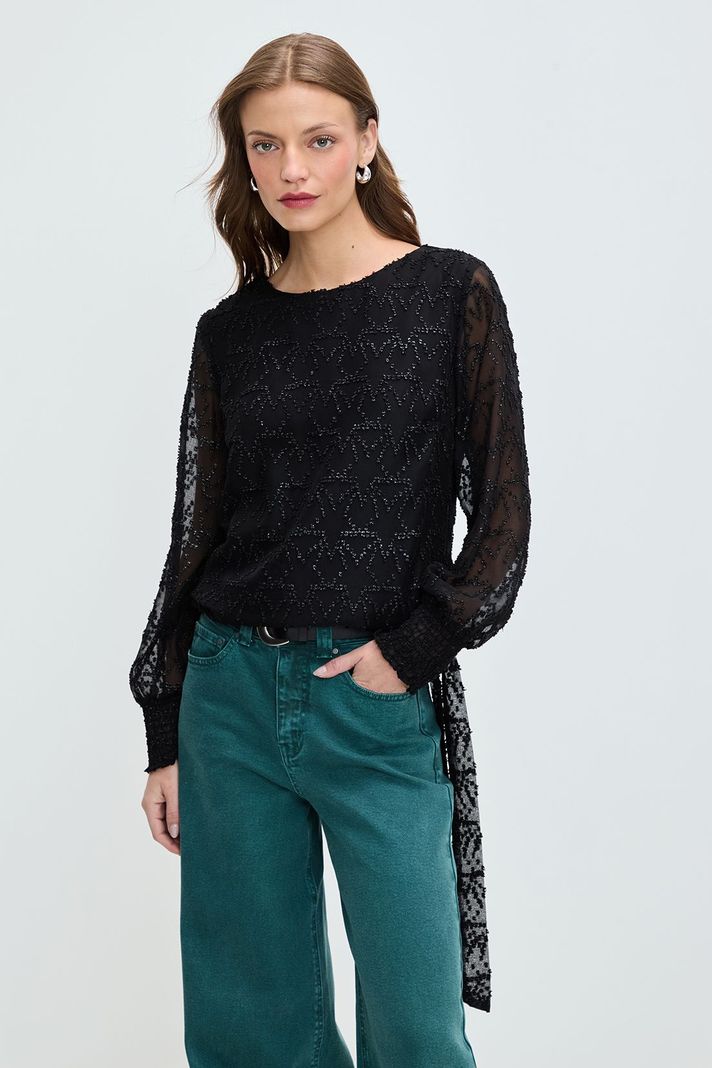 Blusa Fantasia Negro 14120125006102-0