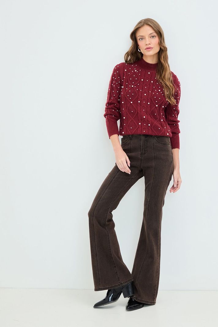 Sweater Liso Burdeo 18120125013112-1