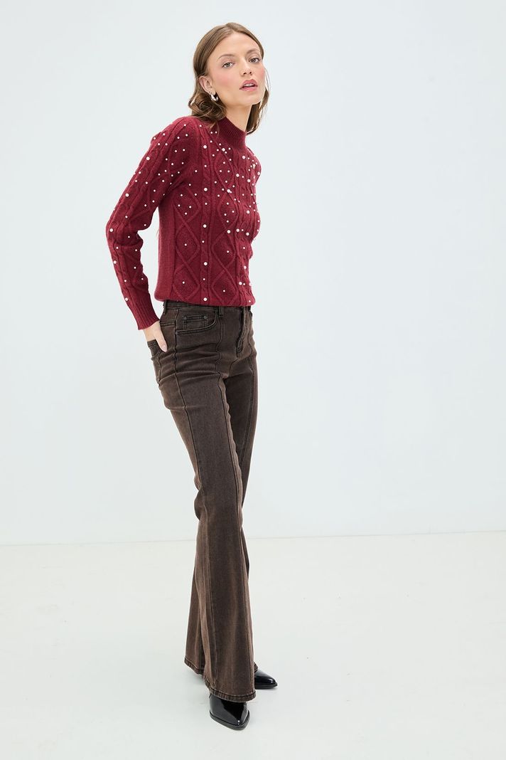 Sweater Liso Burdeo 18120125013112-2