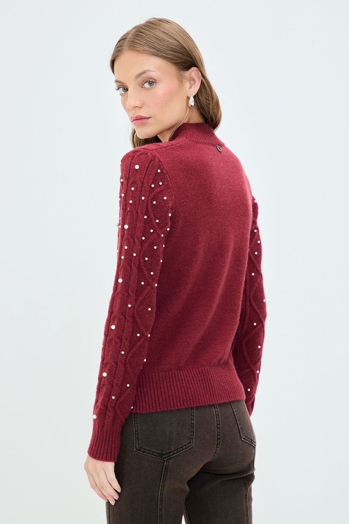 Sweater Liso Burdeo 18120125013112-3