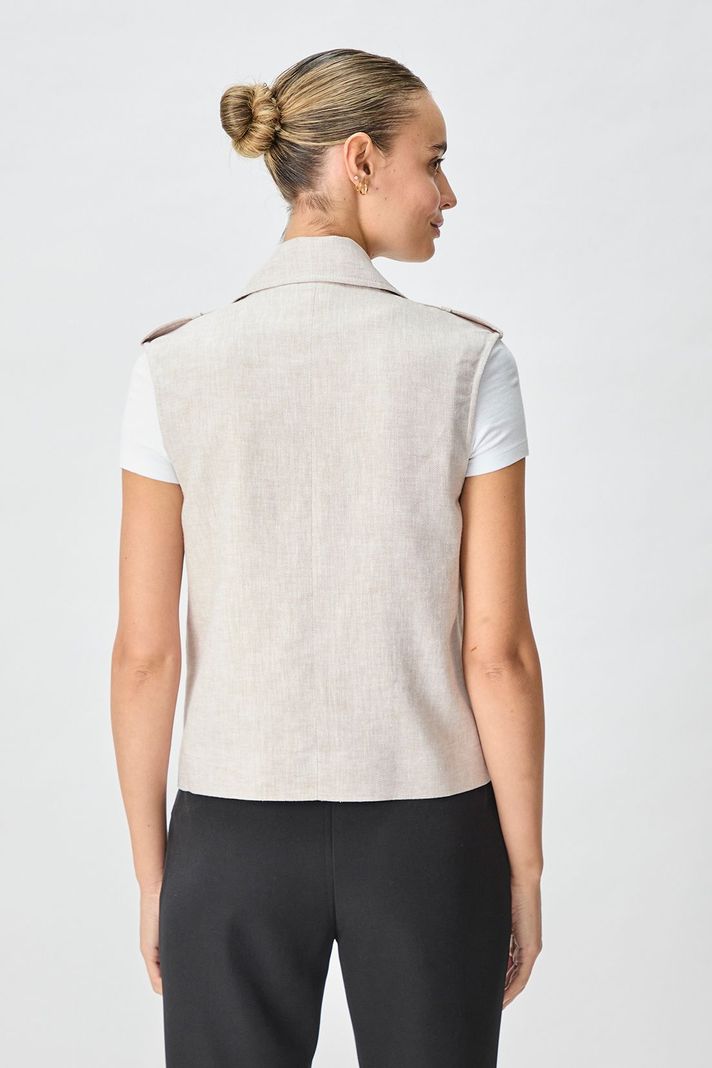 Impermeable (Trench) Liso Beige iO 17420125001106-3