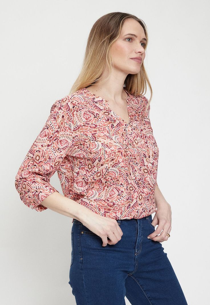 Blusa Fantasia Rosado Ma Griffe 14102224053123-3