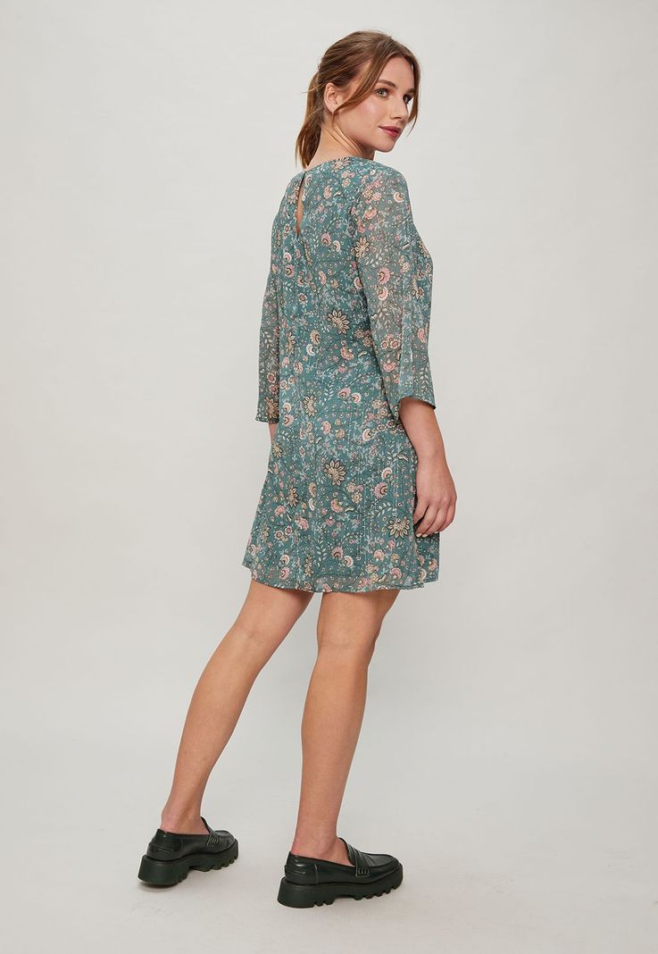 Vestido Tunica Con Brillo Verde Ash 13107124052107-4