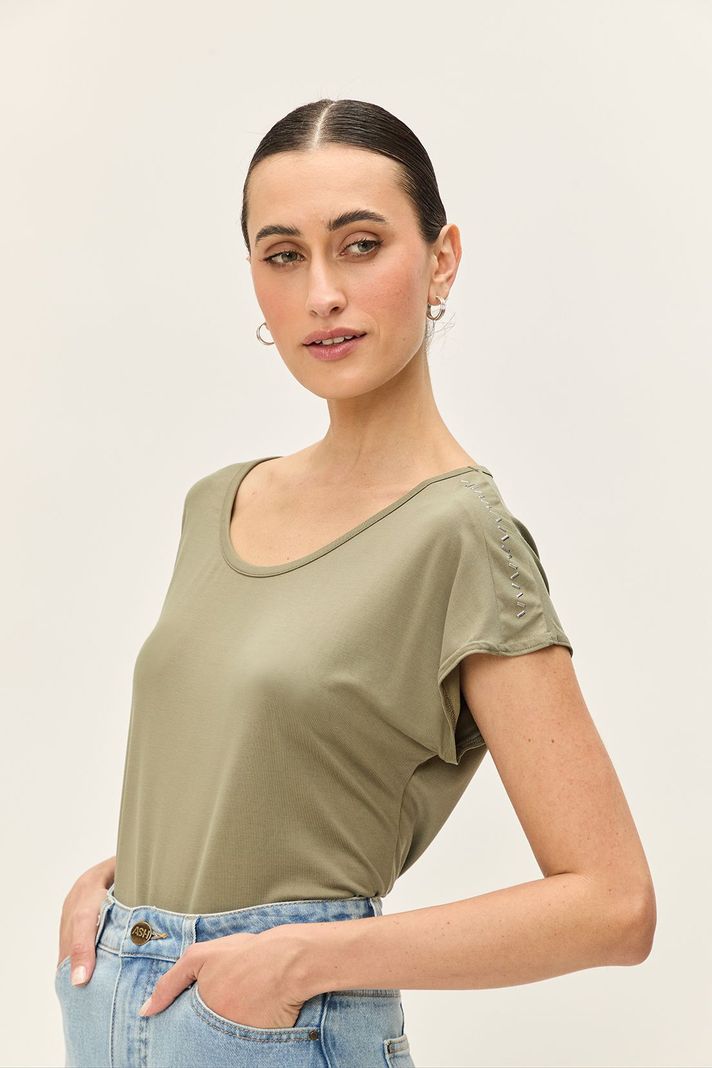 Polera Lisa Verde Ash 14204224002107-1