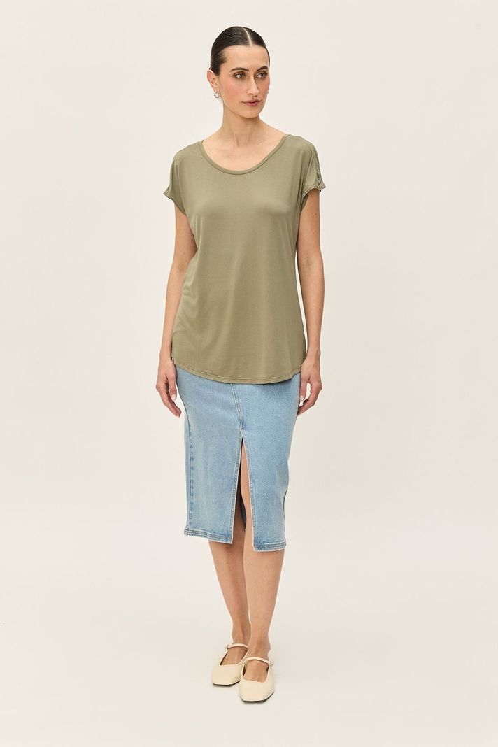 Polera Lisa Verde Ash 14204224002107-2