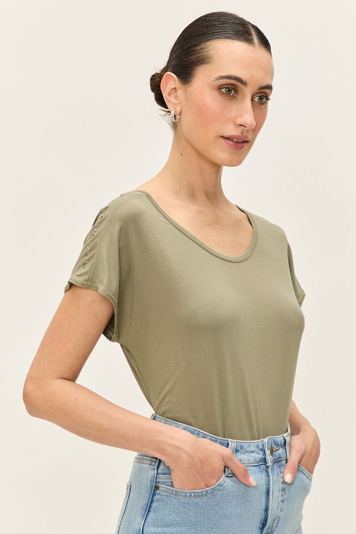 Polera Lisa Verde Ash 14204224002107-3