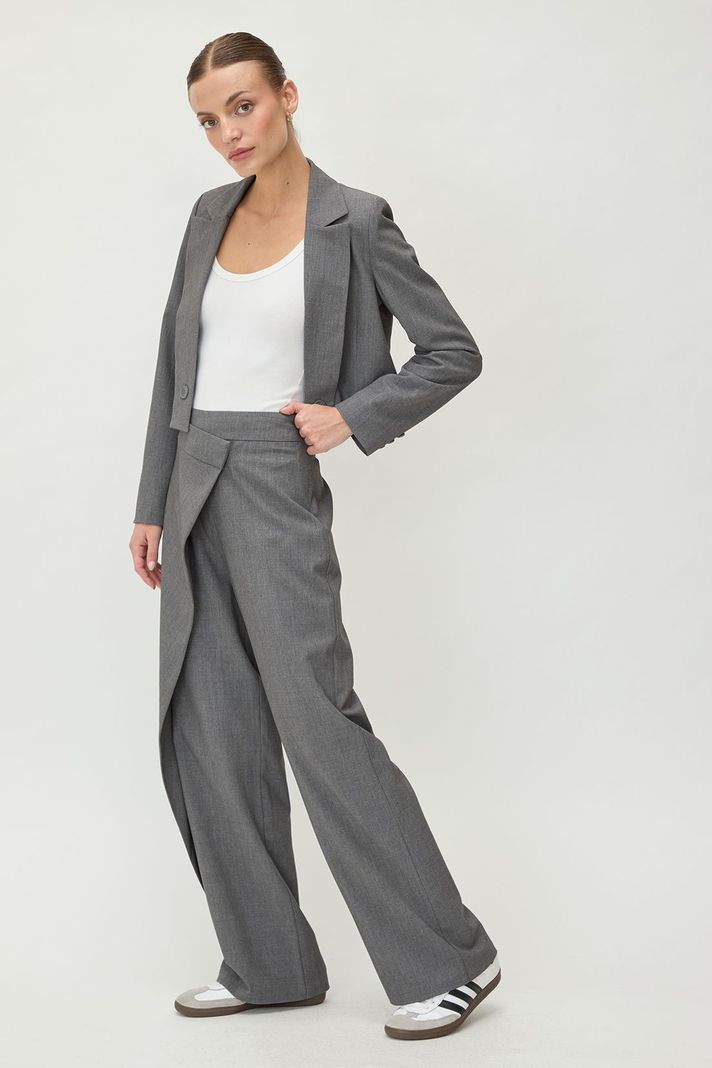 Pantalon Liso Gris 11020125054113-3