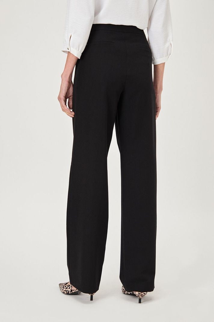 Pantalon Recto Pinzas Negro Ma Griffe 11002224058102-3