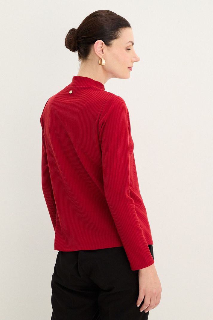 Polera Rib Acanalada Rojo 14202125007103-2